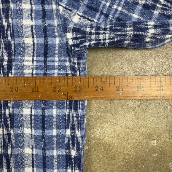 VTG Revenge Shirtmakers Flannel Shirt‎ XL Button-Up Long Sleeve Aztec 90s Grunge - Picture 6 of 8